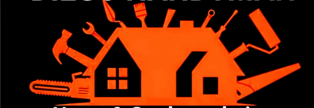 Diego Handyman orange house-and-tools logo